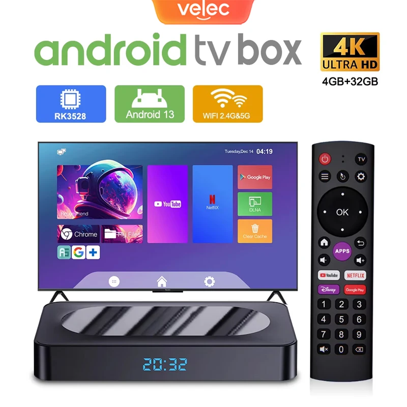 Тв-приставка velec android 13