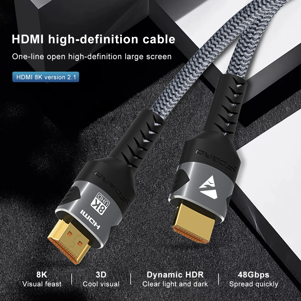 8k hdmi-совместимый кабель 4k при 120 гц 8k при 60 гц hdmi 2 - Фотография_4