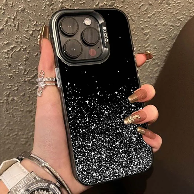 Чехол для телефона с узором «темное звездное небо» для iphone 16 - Фотография_5