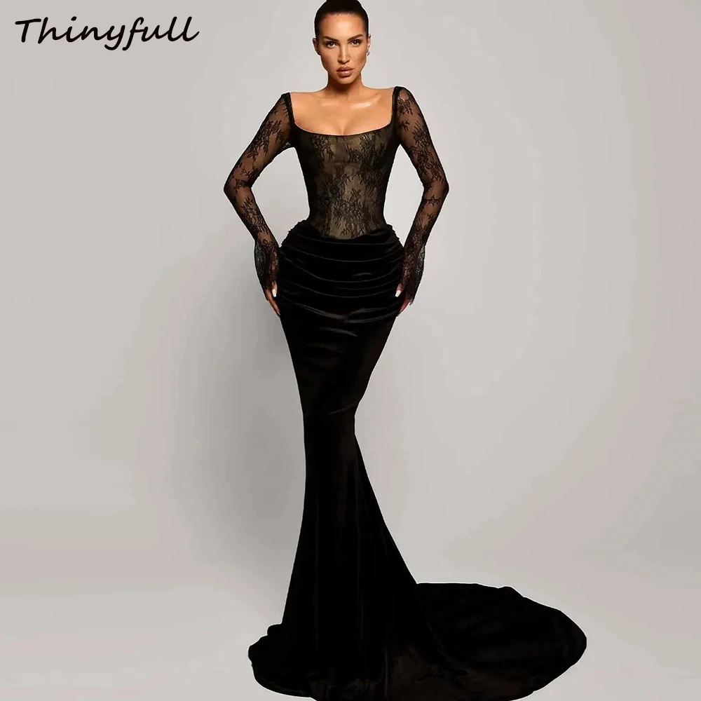 Черные вечерние платья thinyfull
