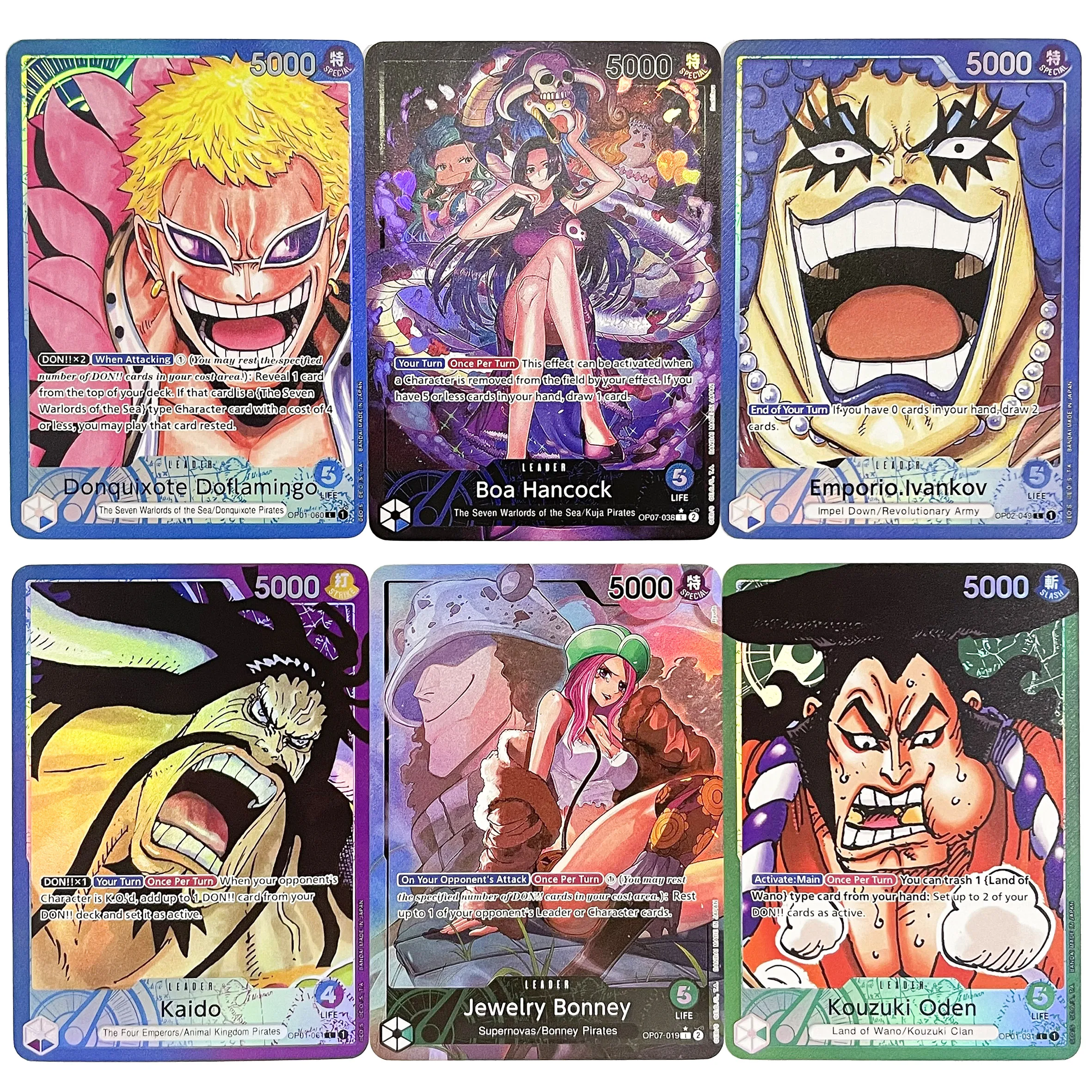 One piece proxy foil leader card