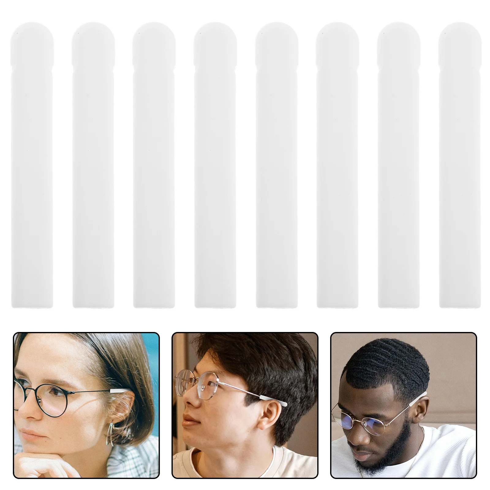 10 пар противоскользящих силиконовых рукавов для очков