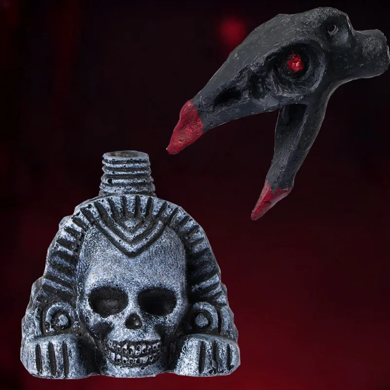 Свисток крика ацтекского черепа на хэллоуин