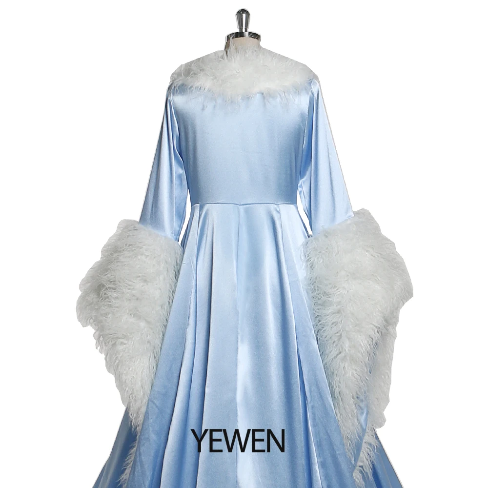 Роскошный халат для фотосъемки с меховым воротником - Фотография_4