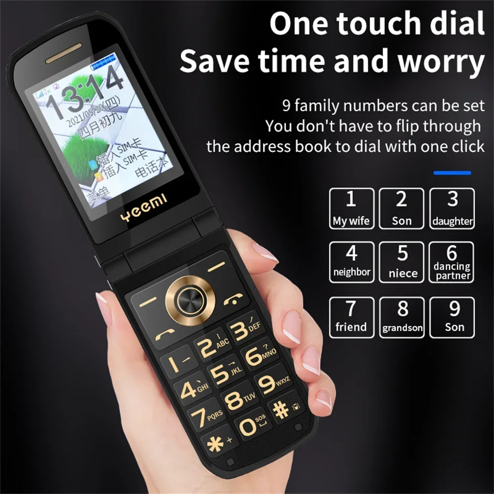 Yeemi k21 + 4g lte флип-телефон 2 - Фотография_3