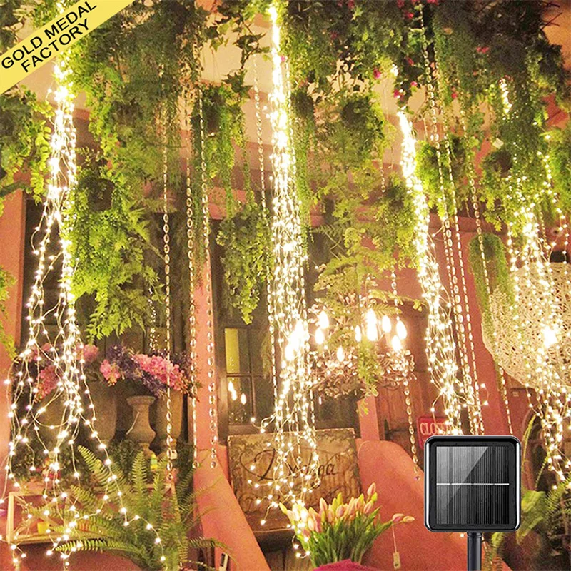 Наружный 2mx10 200led солнечная
