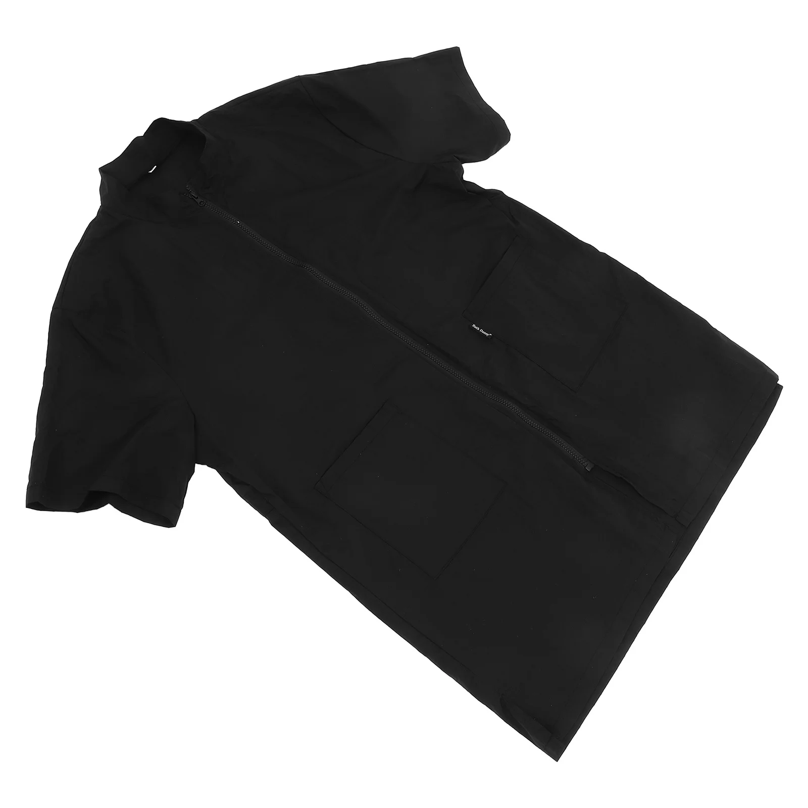 Черная водонепроницаемая одежда для косметолога для домашних животных - Фотография_3