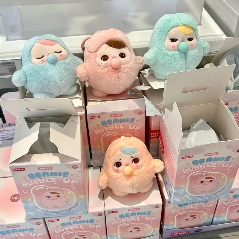 Подлинная шапочка popmart pucky beanie bubble up series - Фотография_5