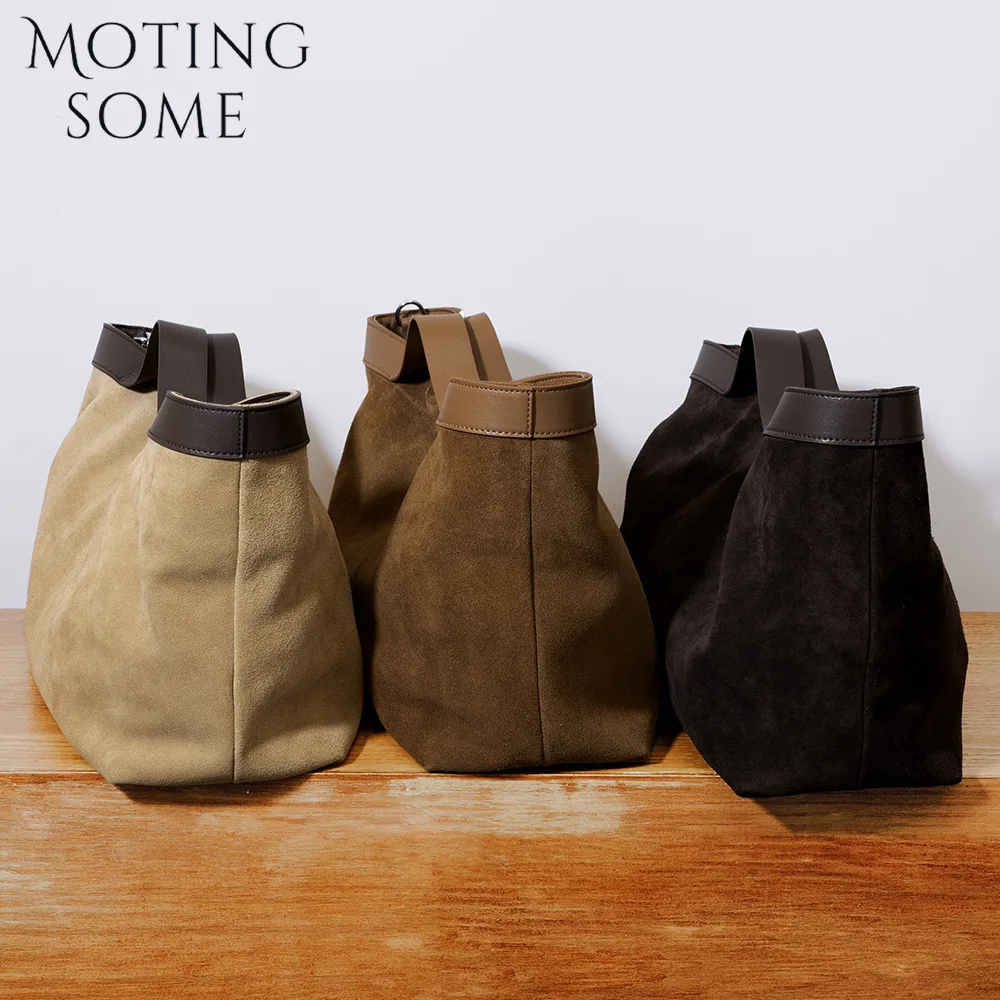 Motingsome, новая замшевая большая сумка-тоут - Фотография_5