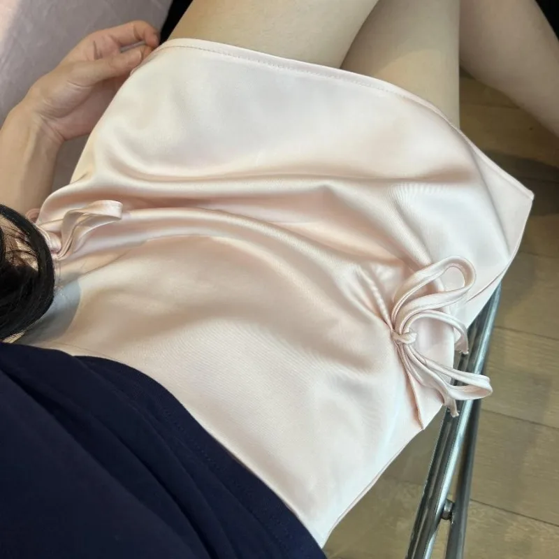 Однотонные мини-юбки женские летние - Фотография_5