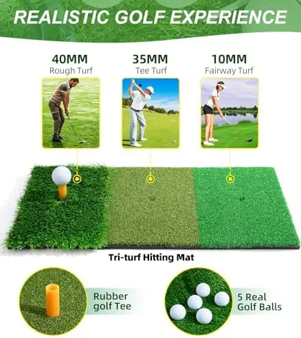 10 х 7 футов сверхмощный коврик tri-turf для гольфа - Фотография_5