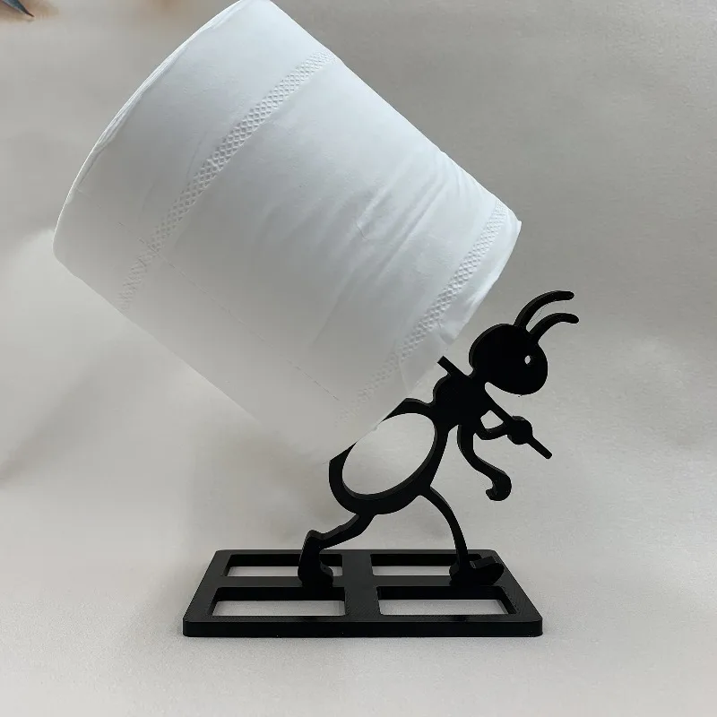 Милый забавный держатель для туалетной бумаги в форме черного муравья - Фотография_6