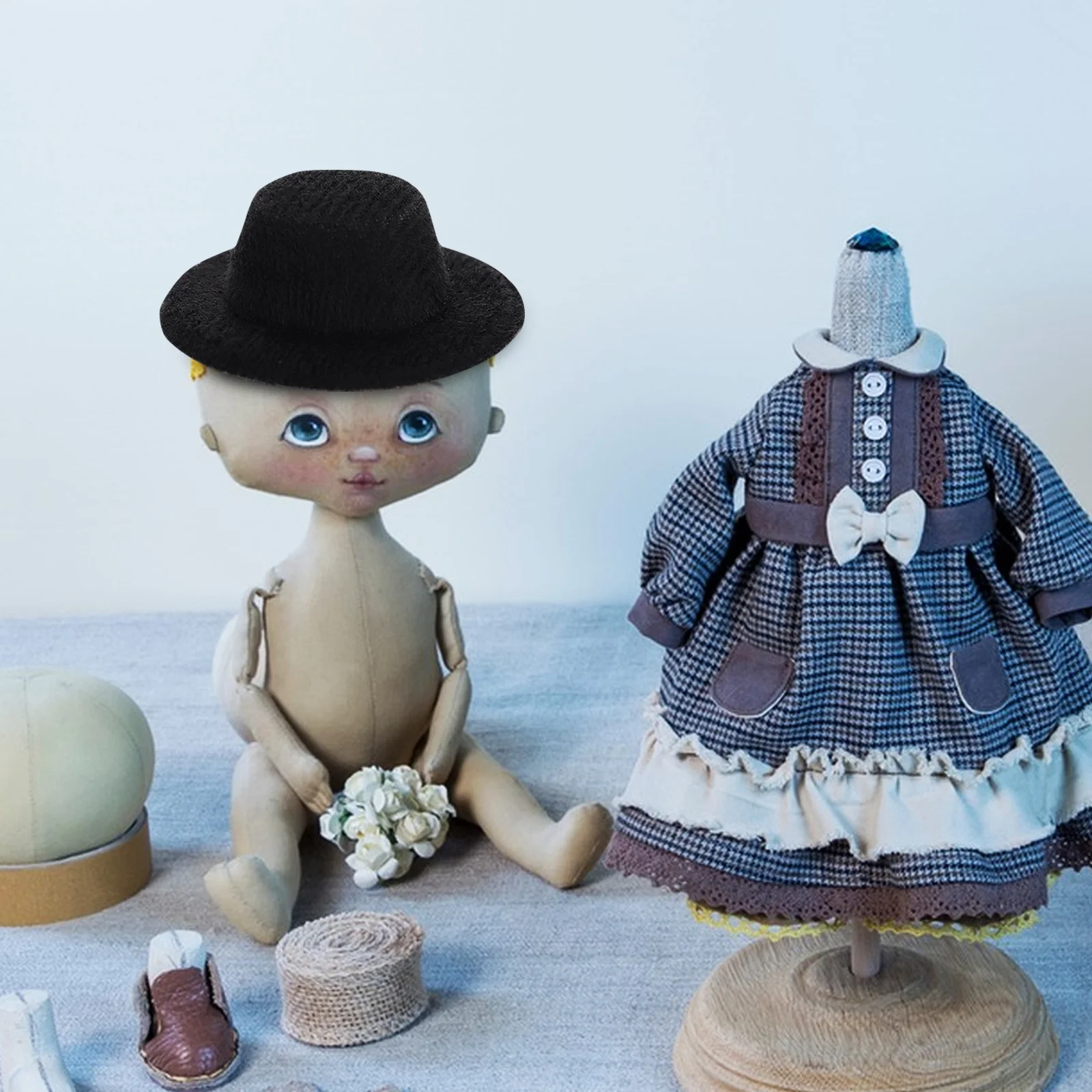 Мини-джазовые черные мини-формальные шляпы для аксессуаров