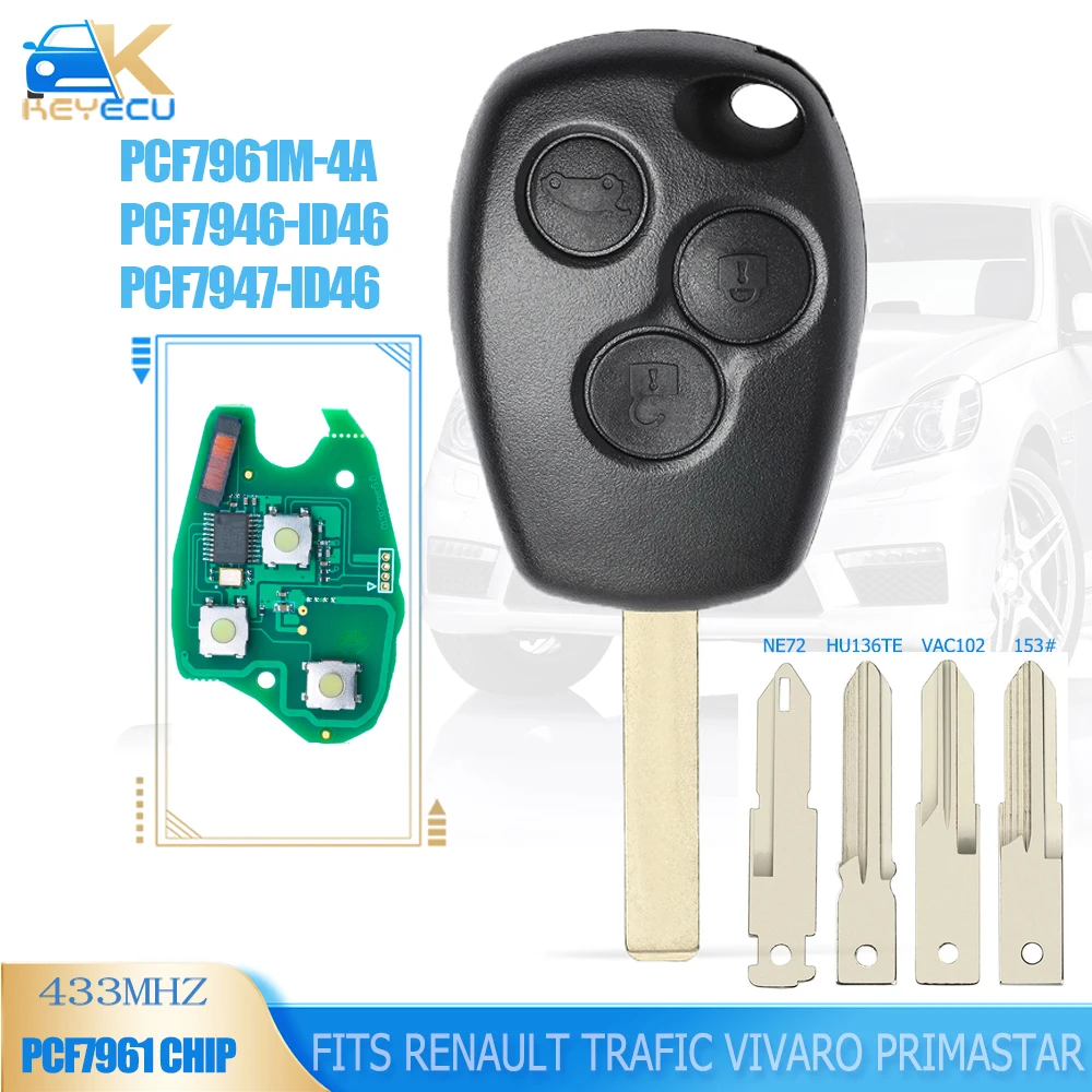 Keyecu 433 мгц pcf7946 / pcf7947/pcf7961