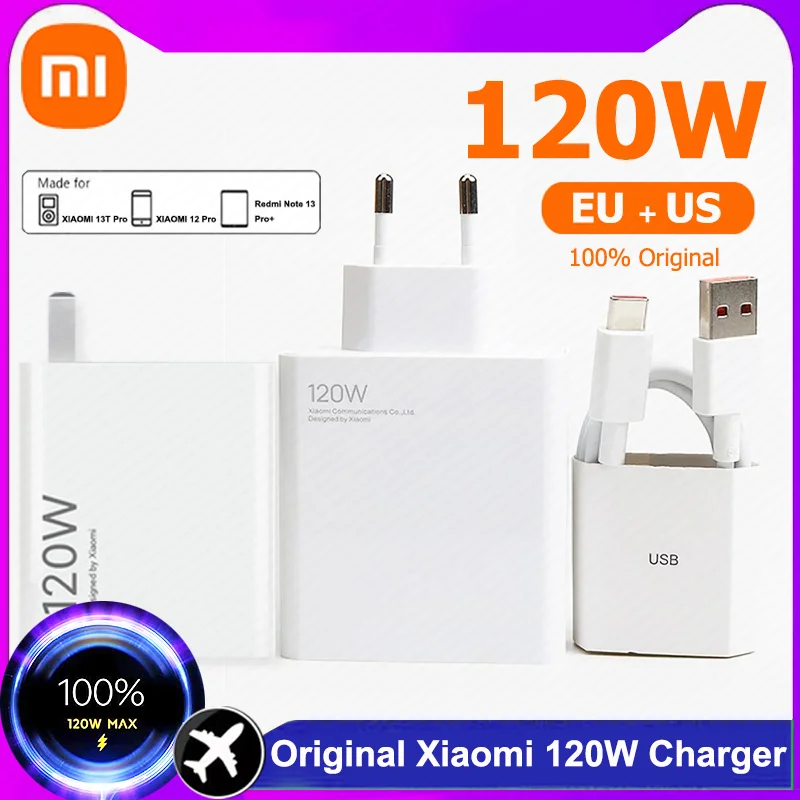 Оригинальное зарядное устройство xiaomi 120 вт