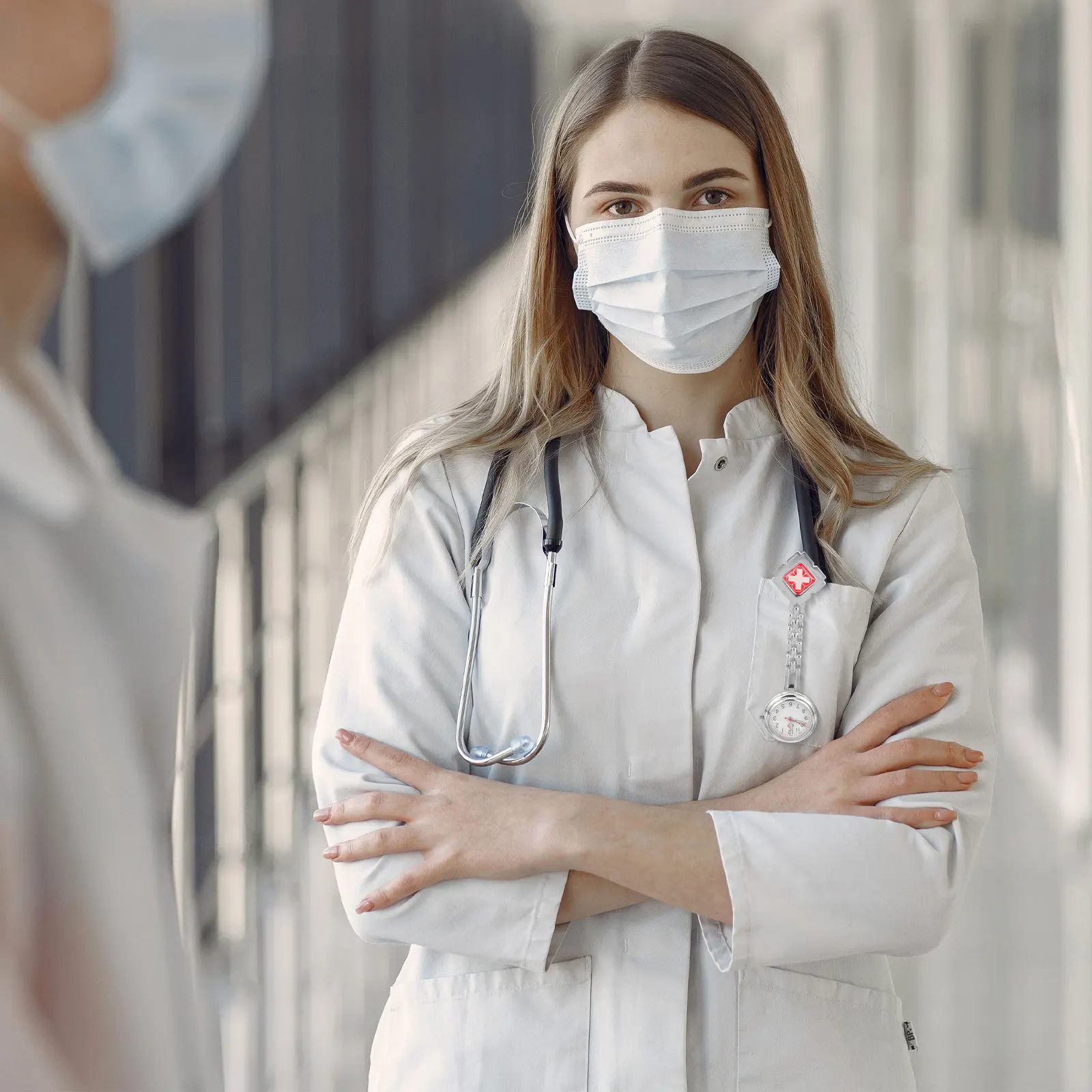 Карманные часы для медсестры с клипсой на брелоке - Фотография_6