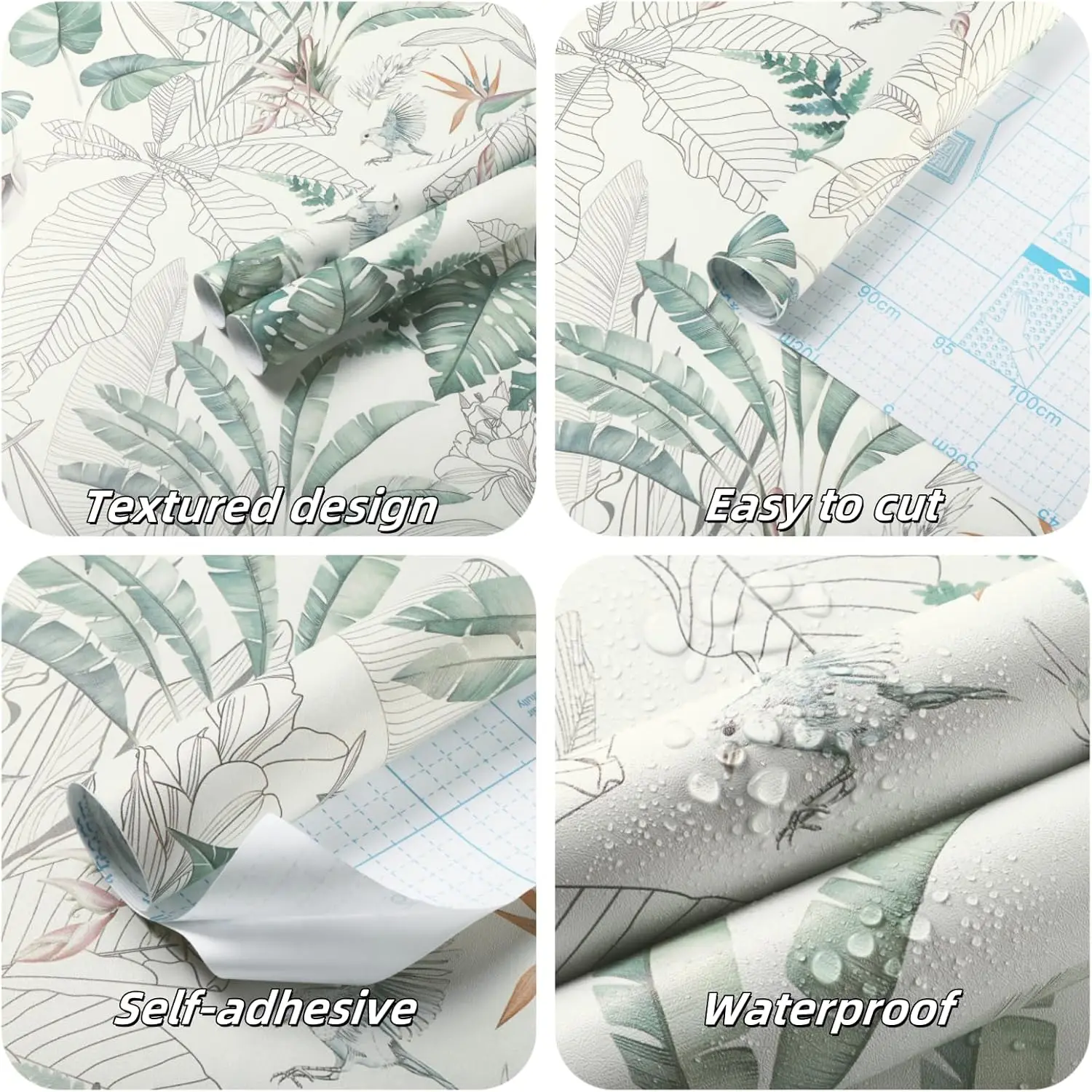 Обои с тропическими пальмовыми листьями - Фотография_6