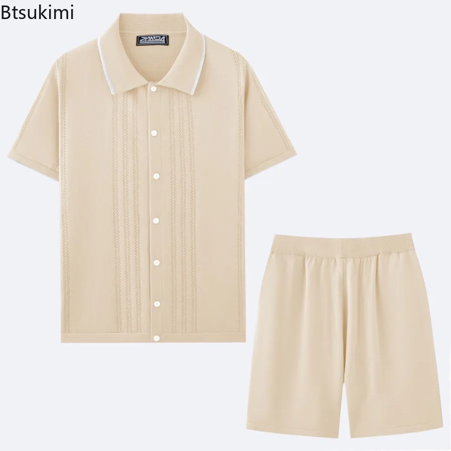 Новый мужской деловой повседневный комплект из двух предметов - Фотография_4