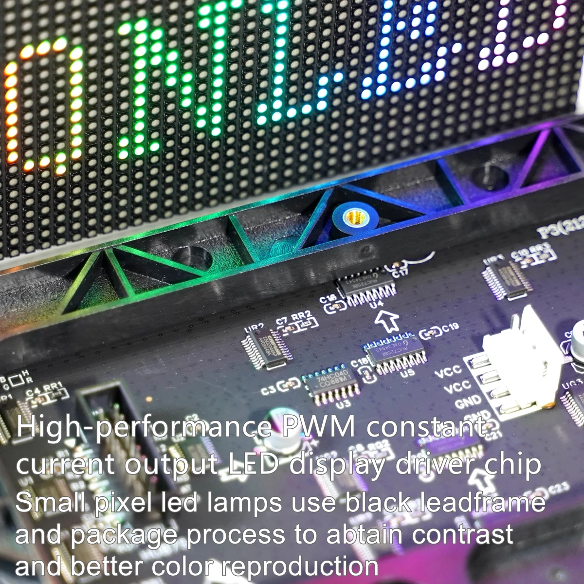 Гц крытый p3 smd полноцветная светодиодная - Фотография_5
