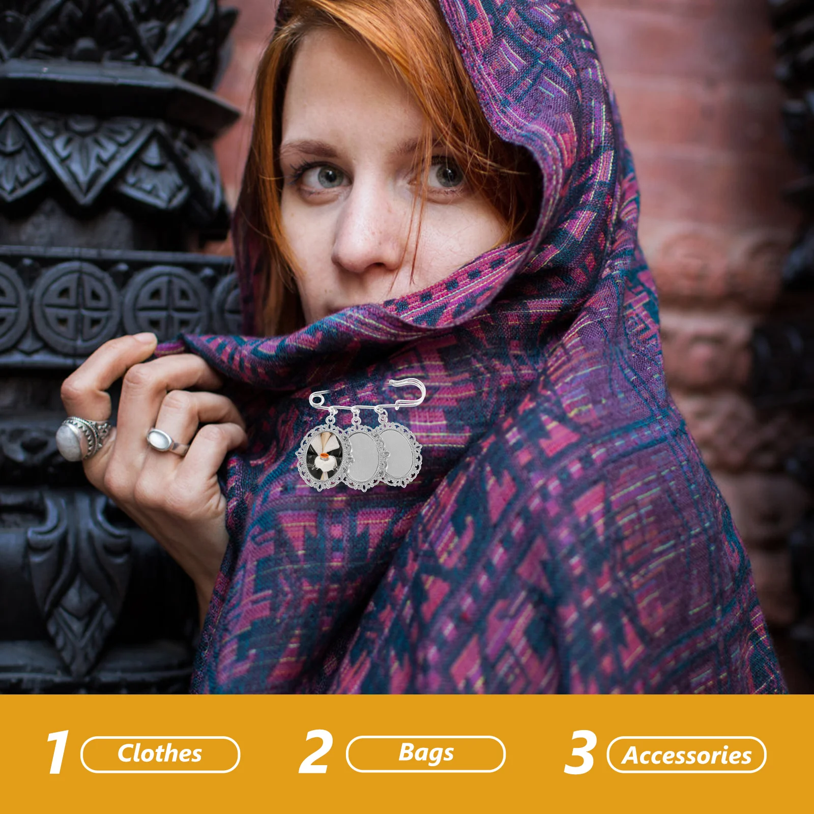 Брошь с теплопередачей и принтом - Фотография_6