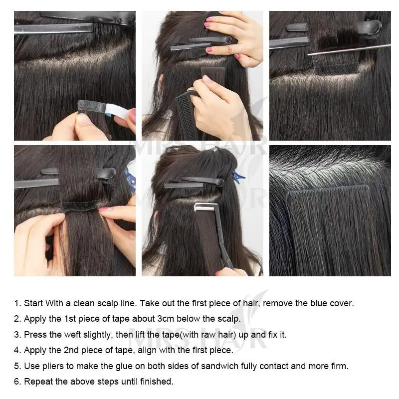 Mrs hair невидимая лента для наращивания - Фотография_3