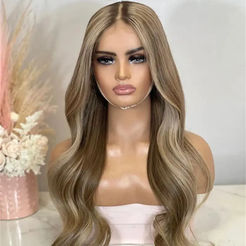Парик высокой плотности ombre блондинка
