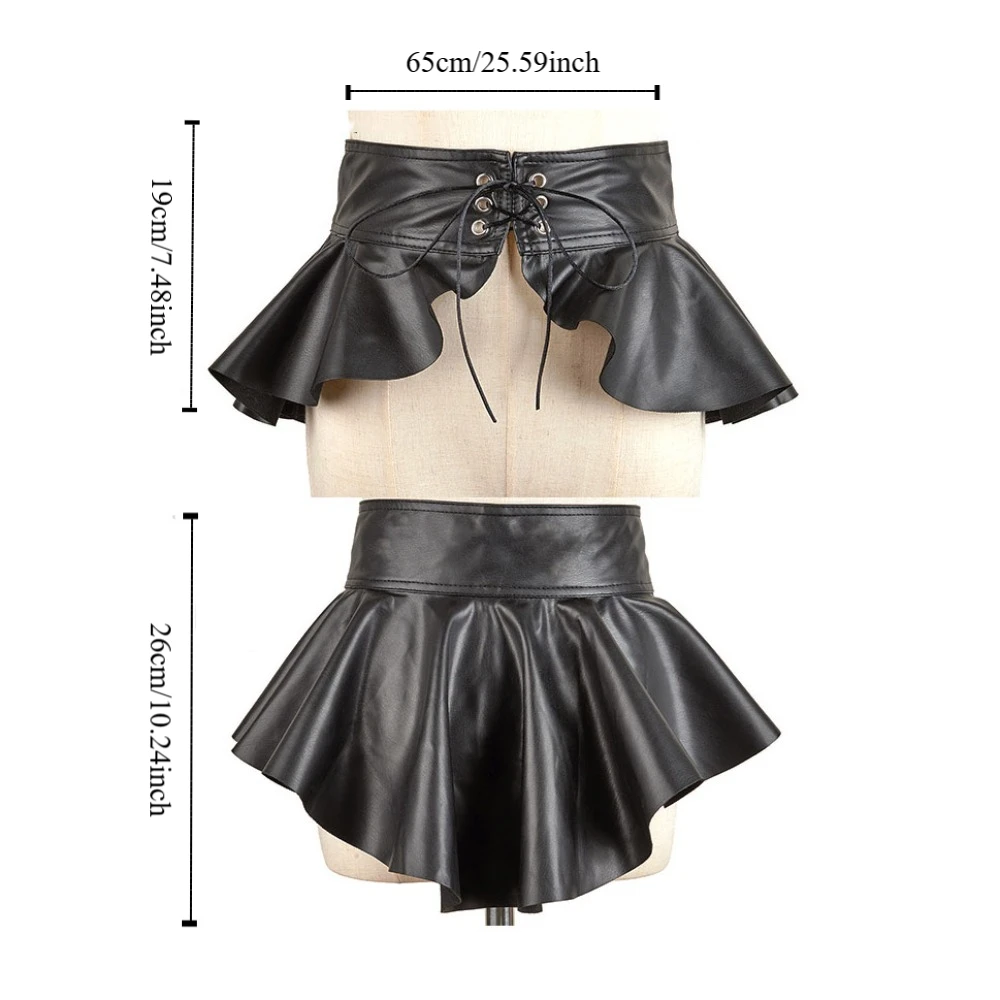 Простые пояса из искусственной кожи с юбкой - Фотография_5