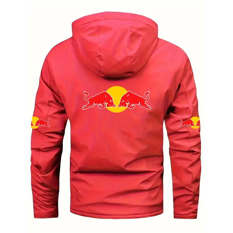 Года, мотоциклетная куртка red bull в стиле ретро - Фотография_2