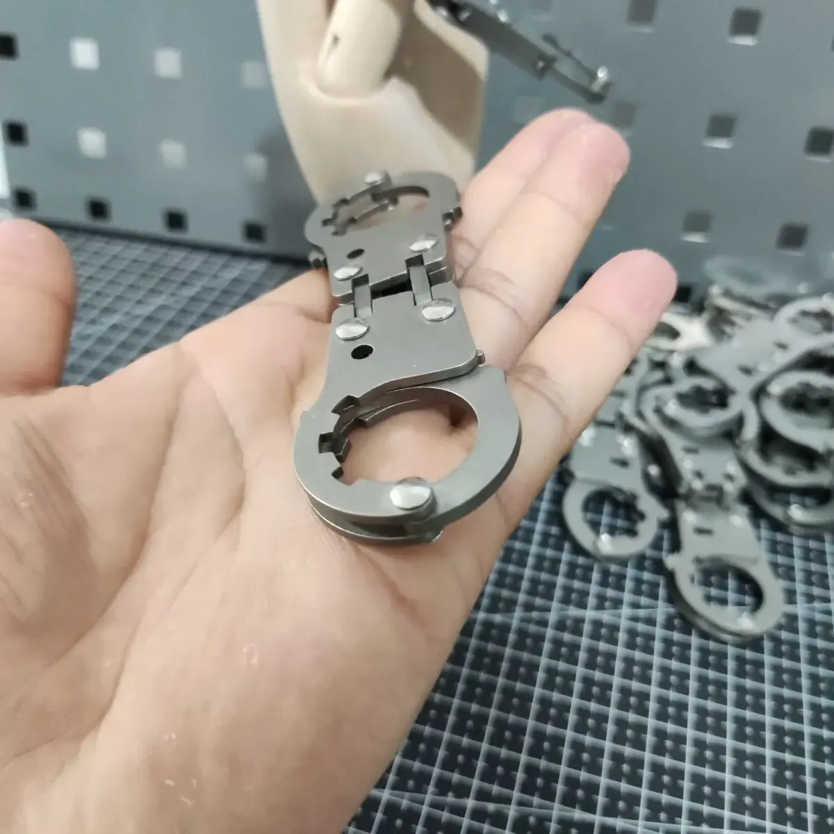 Креативный мини-кнопка для большого пальца из нержавеющей стали - Фотография_4