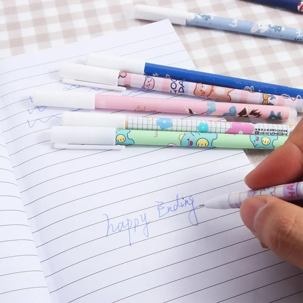 Канцелярские принадлежности kawaii press pen синие мультфильмы 0