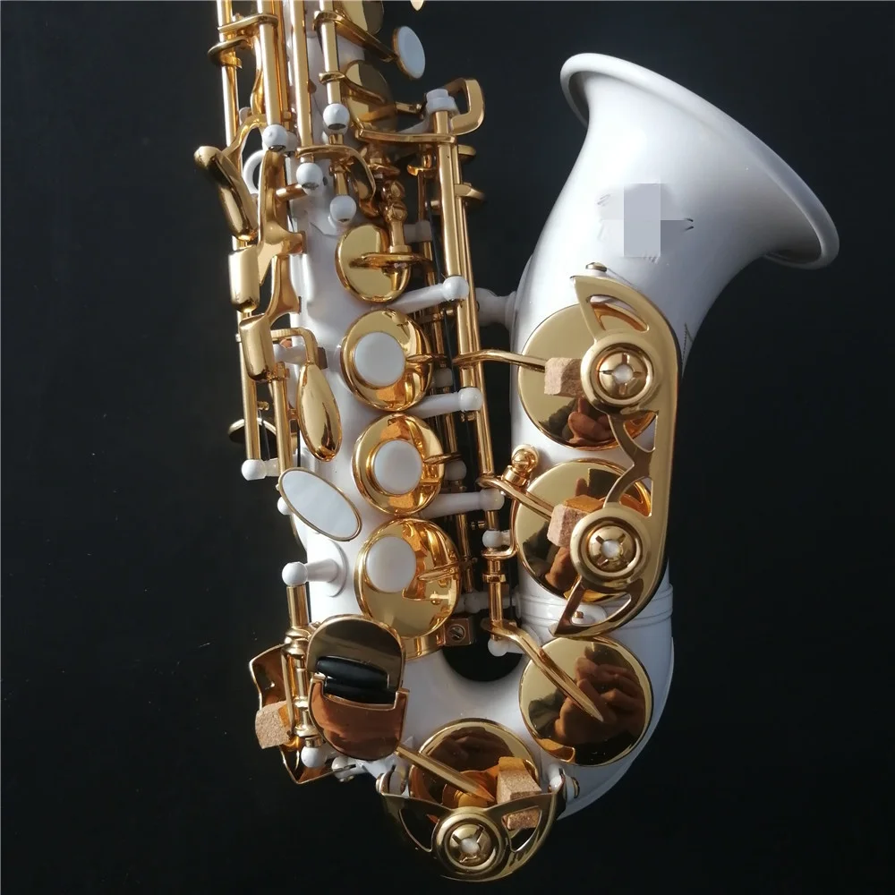 Изогнутый саксофон-сопрано белого - Фотография_6