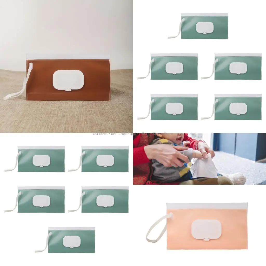 5pcs eva wet wipes bag compact