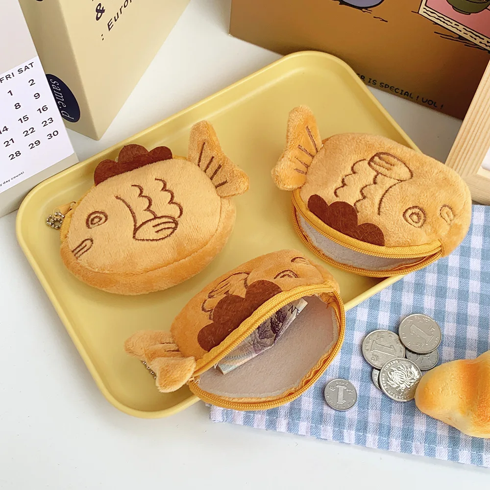 Новый японский милый плюшевый кошелек snapper fish doll