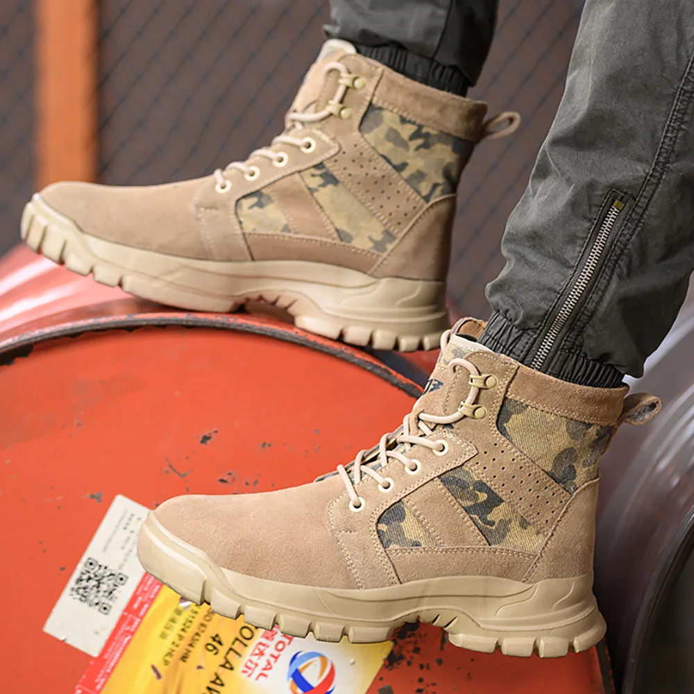 Замшевые рабочие ботинки armortoe - Фотография_4