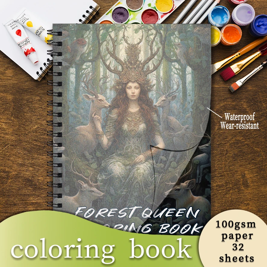 Книжка-раскраска для взрослых loved by the forest — 8