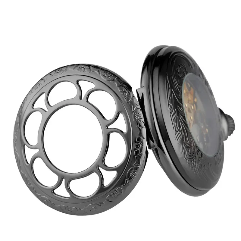 Винтажные черные полые карманные - Фотография_4