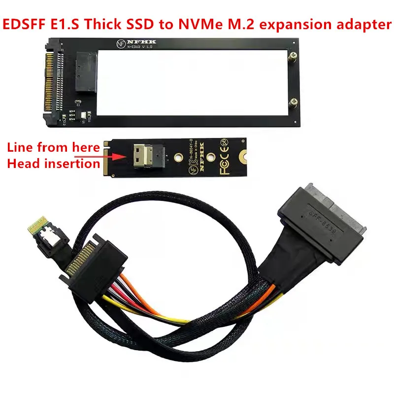 P5801x edsff e1. адаптер расширения