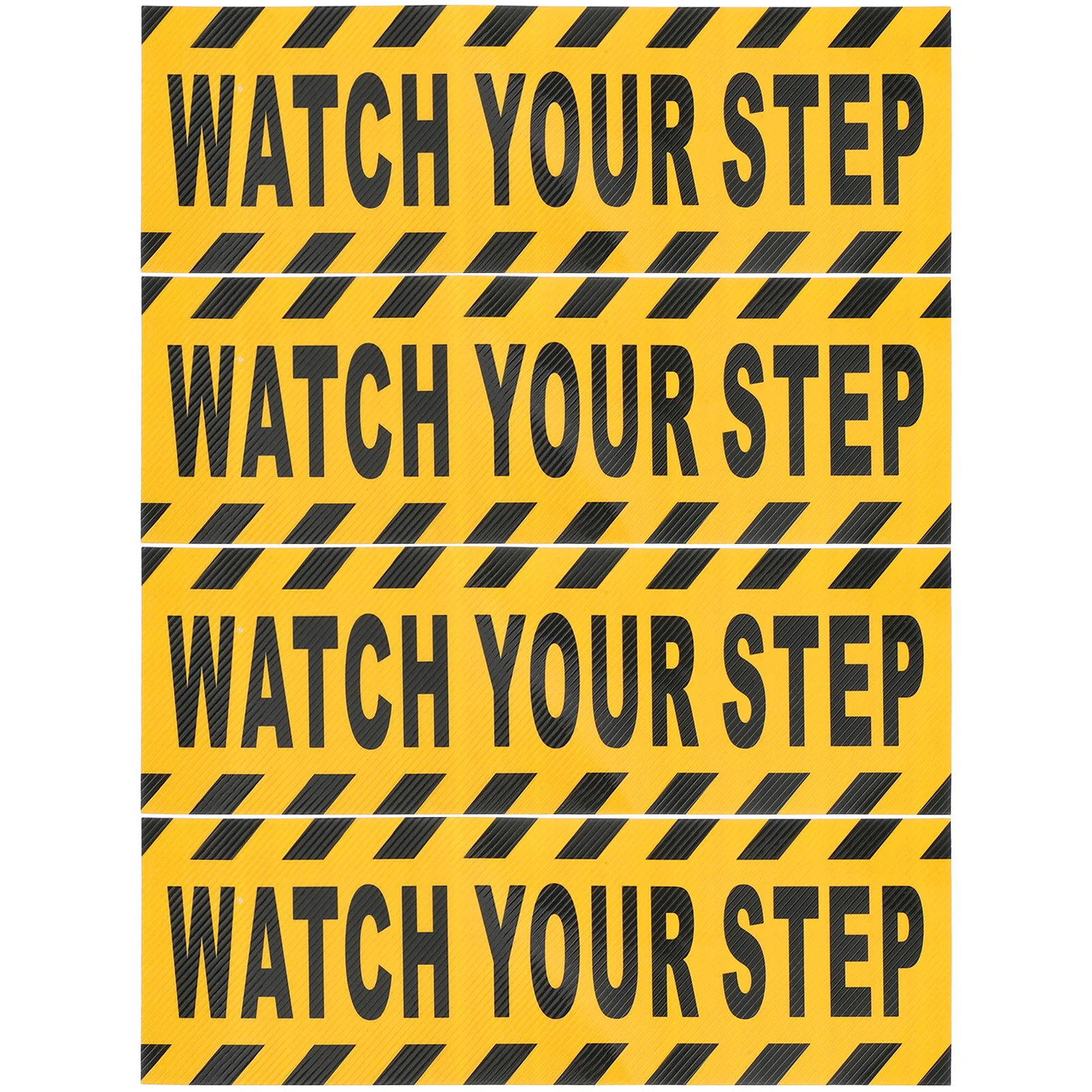 Черные, желтые противоскользящие наклейки на пол - Фотография_3