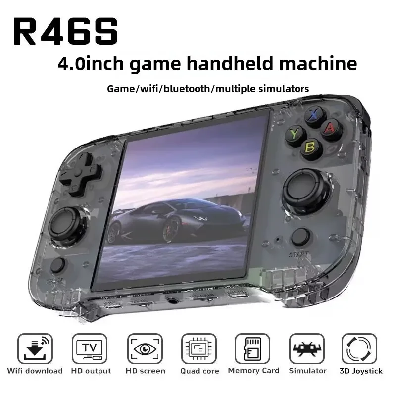 Оригинальная портативная игровая консоль r46s в стиле ретро - Фотография_2
