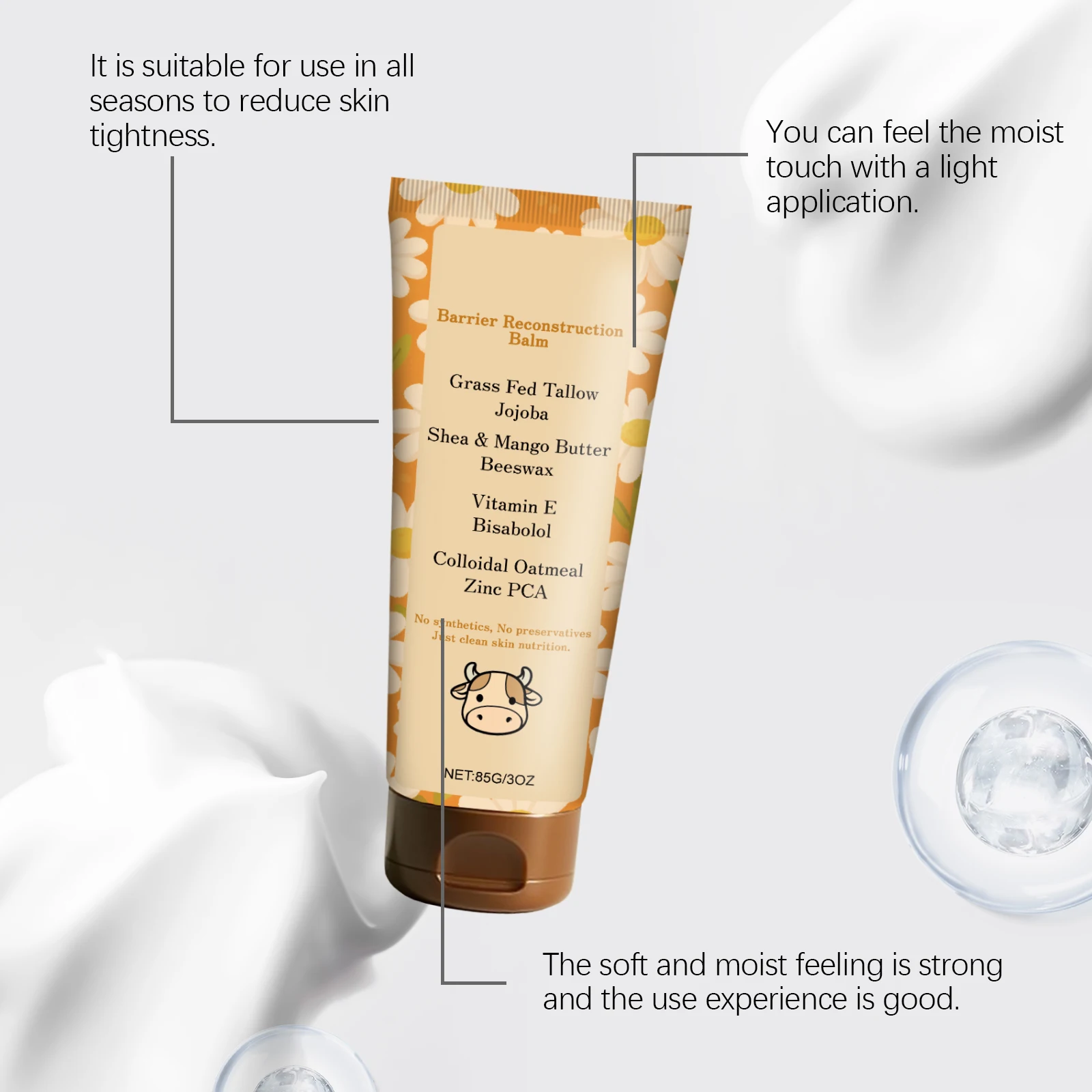 Увлажняющий крем для говядины с травой для лица и тела - Фотография_4