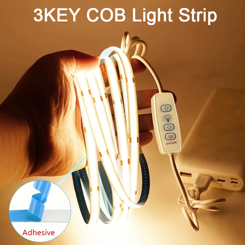 5v usb cob светодиодные ленты с