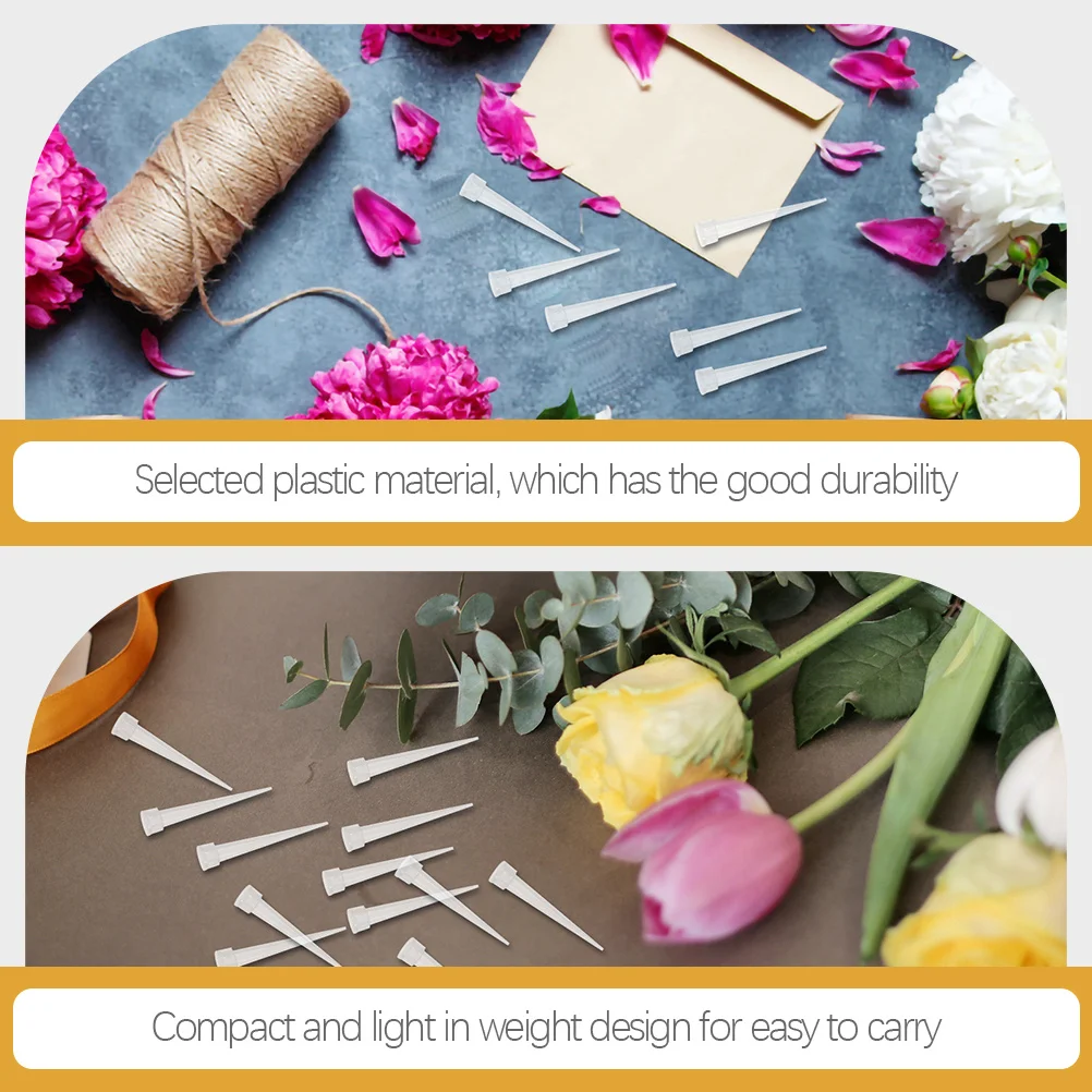 Пластиковая трубка для фиксации цветов для флористических принадлежностей - Фотография_4