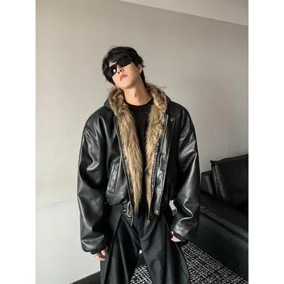 Зимняя мужская куртка премиум-класса с капюшоном в американском стиле - Фотография_6