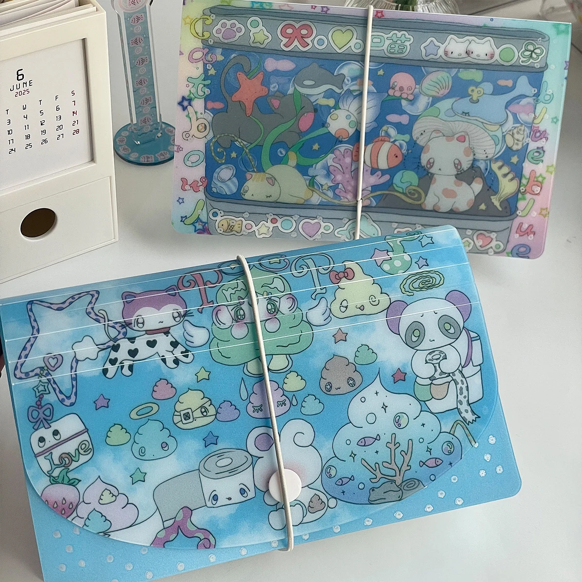 Wakawaka милая расширяющаяся папка для файлов с пряжкой - Фотография_5