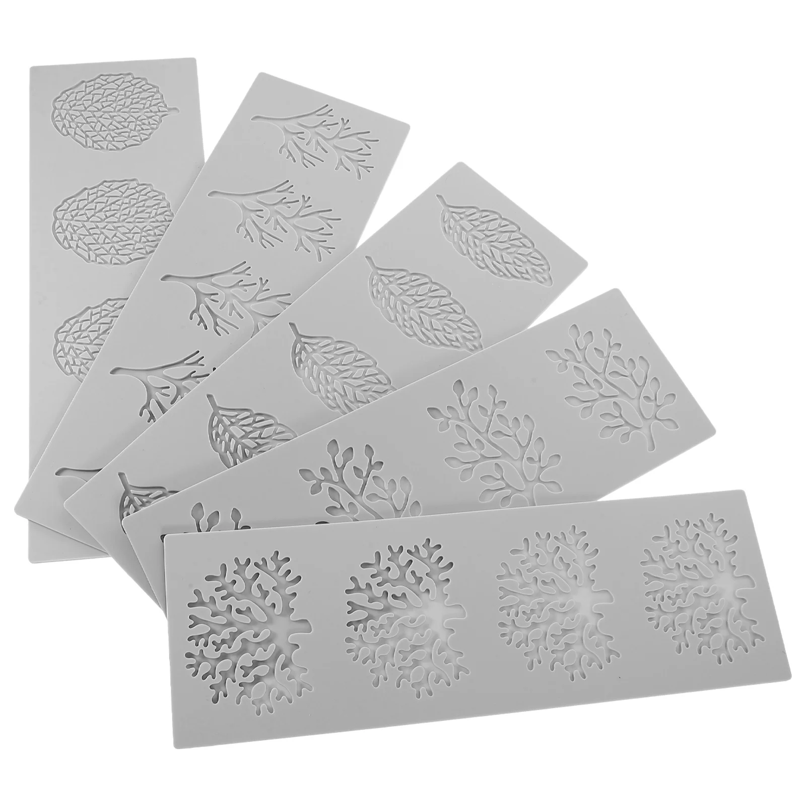 Силиконовая форма для помадки в виде листьев - Фотография_3