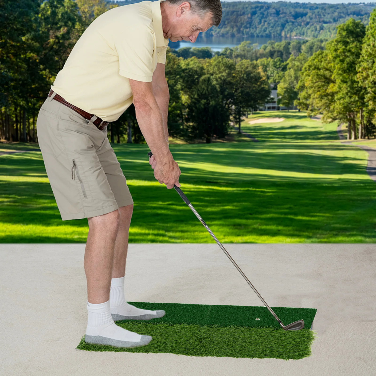 Портативный домашний коврик для занятий игры в гольф - Фотография_6