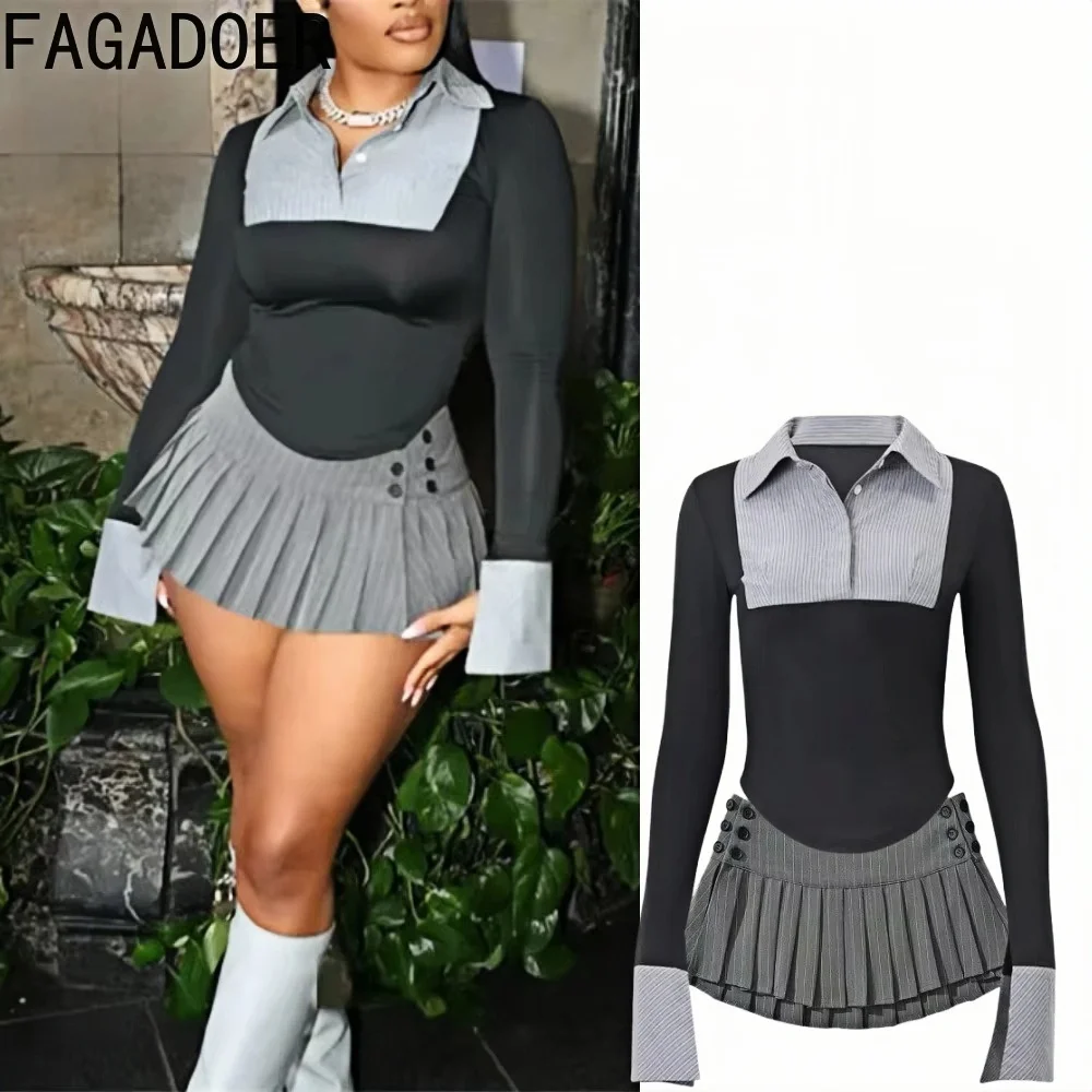 Fagadoer модный комплект из двух
