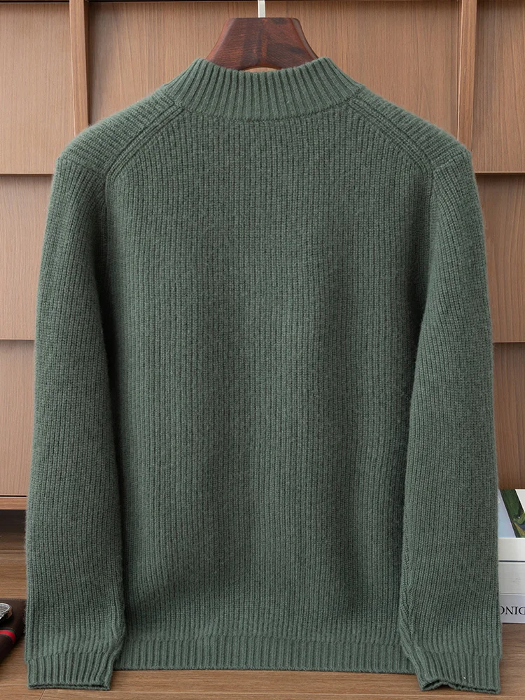 Легкий роскошный мужской свитер из 100% кашемира - Фотография_2