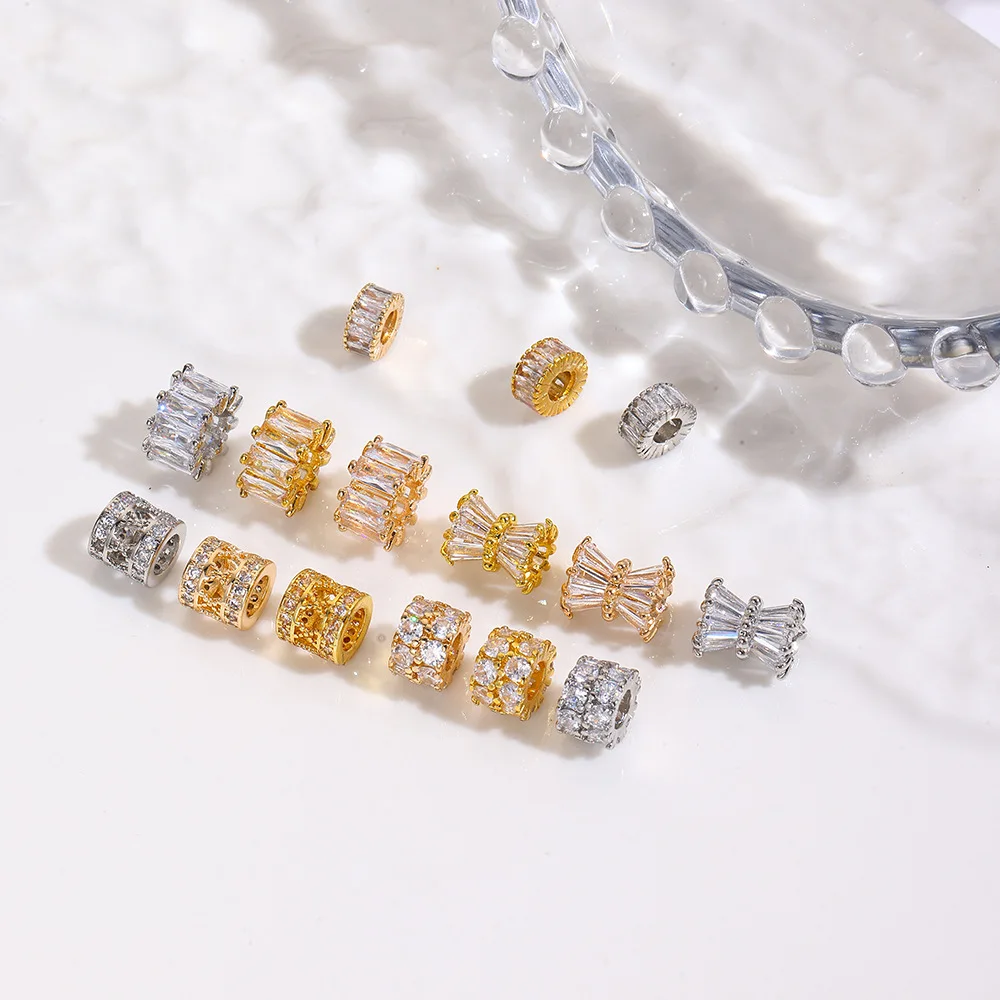 10 медных бусин-разделителей