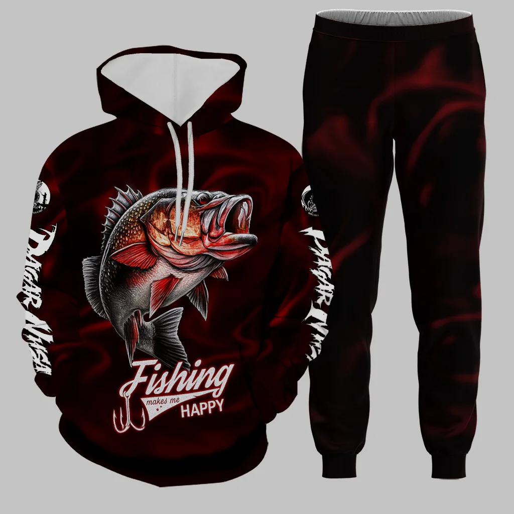 Мужской комплект с капюшоном для рыбалки на открытом воздухе - Фотография_2